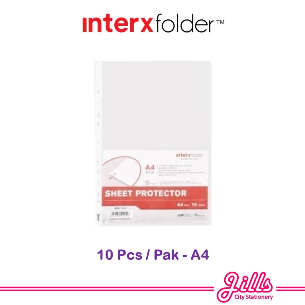 

Interxfolder PP Pocket / Sheet Protector A4 (1 Pak isi 10 Pcs)