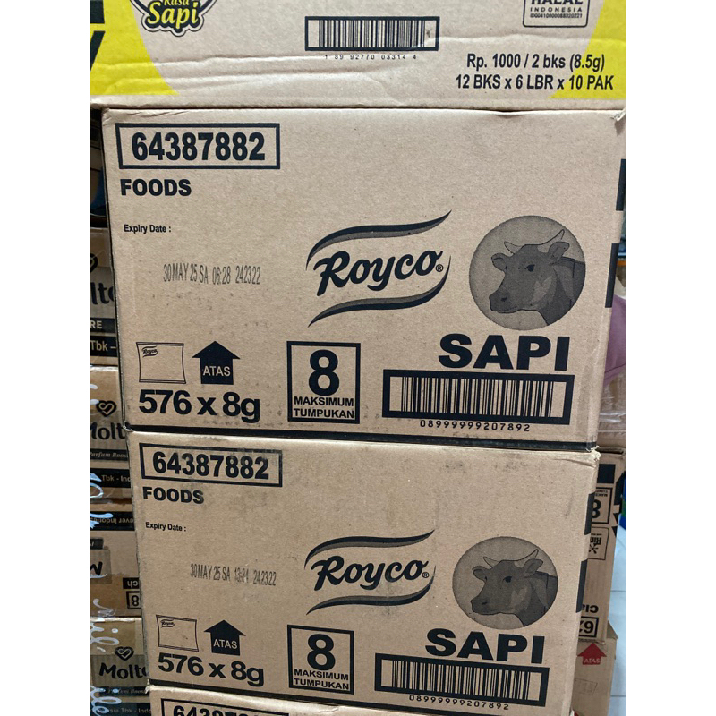 

ROYCO BONUS AYAM / SAPI JUAL PER DUS RASA SESUAI STOK