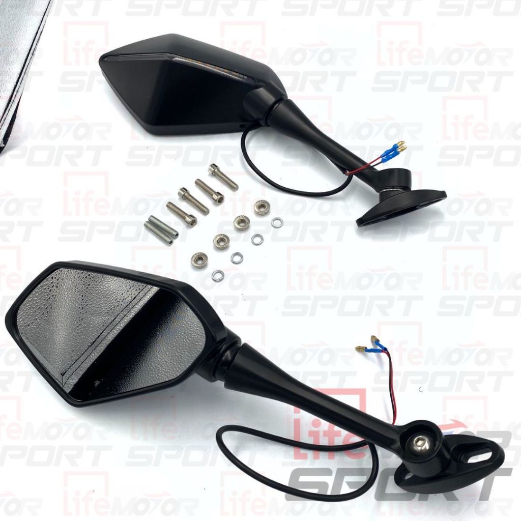 SPION SEIN/SEN LAMPU LED FAIRING UNIVERSAL MOTOR ADJUSTABLE KACA SPION SEIN NINJA CBR CB150R GSX DLL
