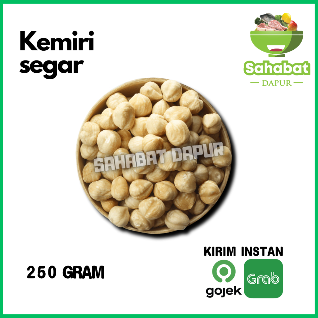 

Kemiri Bulat/Kemiri 250gr Sahabatdapur