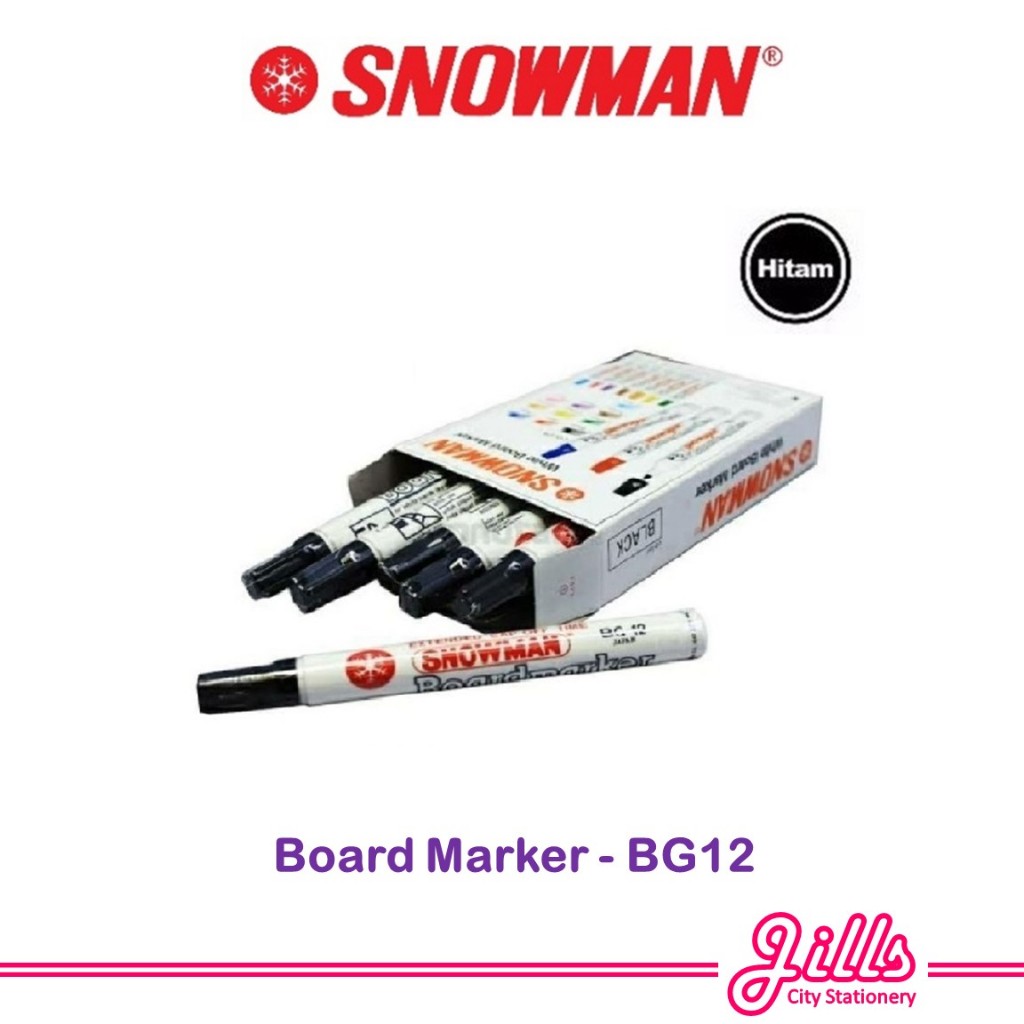 

Snowman Spidol Papan Tulis / White Board Marker Non Permanen BG12