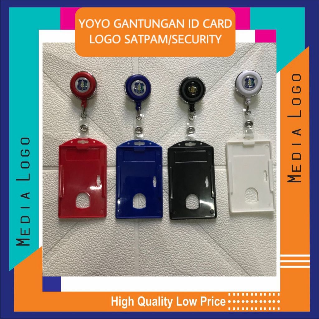 

GANTUNGAN YOYO ID CARD PUTAR-NAMETAG LOGO SATPAM-SCURITY