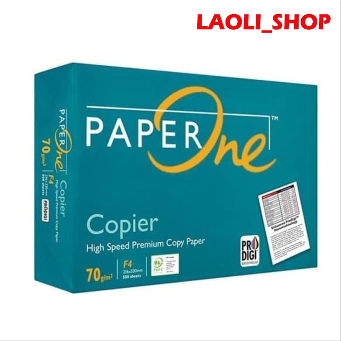 

KERTAS HVS PAPERONE PAPER ONE F4 75 Gsm 1 RIM ISI 500 LEMBAR