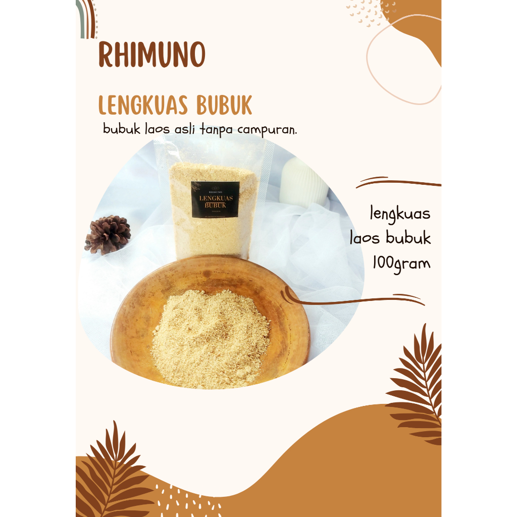 

Lengkuas laos bubuk asli murni 100 gram | Galangal powder | Laos