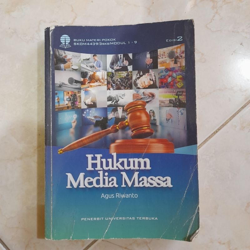(Preloved) Modul UT HUKUM MEDIA MASSA SKOM4439 | Modul Ilmu Komunikasi Universitas Terbuka