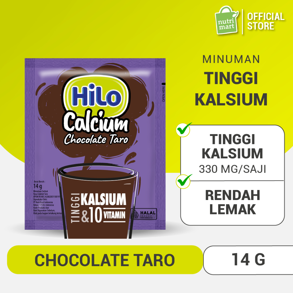 

Hilo Chocolate Taro 10 sachet - Minuman Serbuk