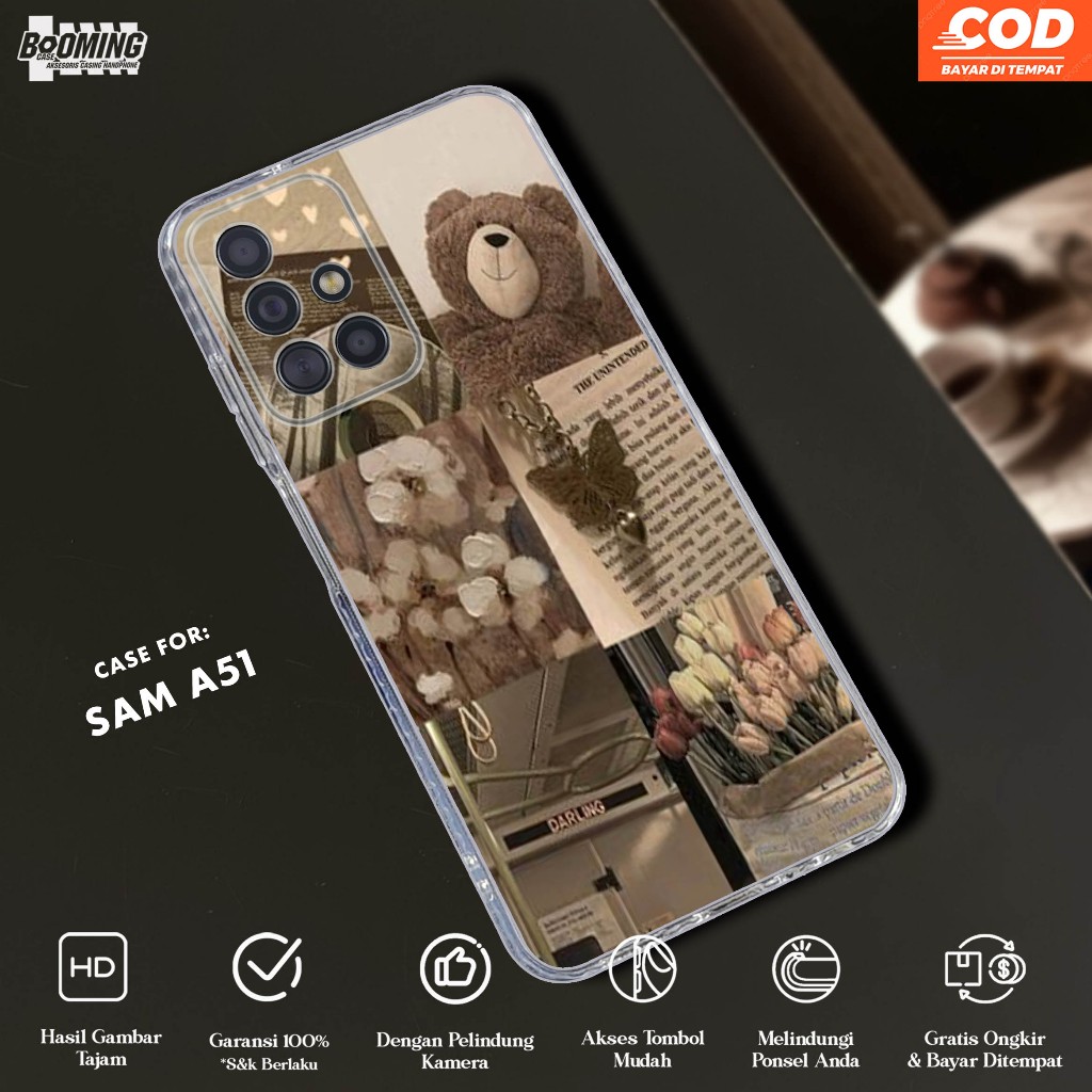 Case Samsung A51 Casing Samsung A51 Motif AESTHETIC OBY - Clear Case - Softcase Bening Tebal - Casin