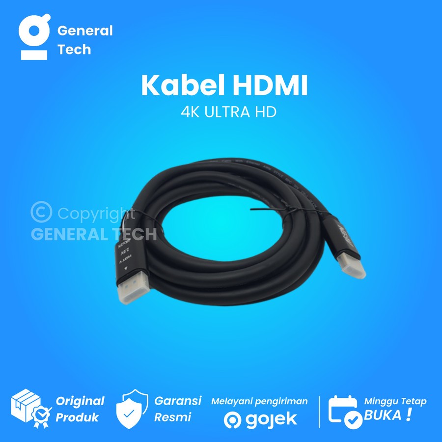 Kabel HDMI 20 meter/30 meter/50 meter 4K Ultra HD Berbagai Ukuran