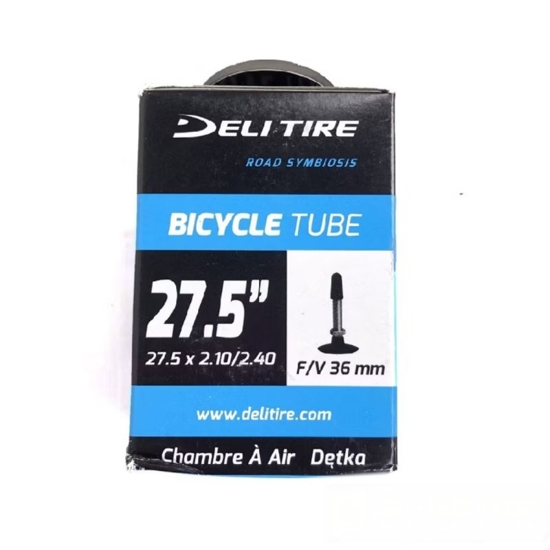 Ban dalam sepeda MTB Delitire 27,5 x 2.10 2.25 2.30 2.40 pentil presta FV 36 mm