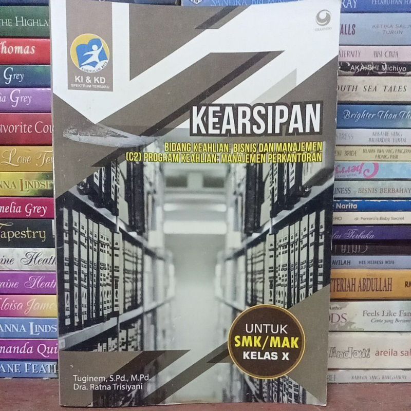 

KEARSIPAN UNTUK SMK KELAS 10 PENERBIT GRASINDO KURIKULUM 2013