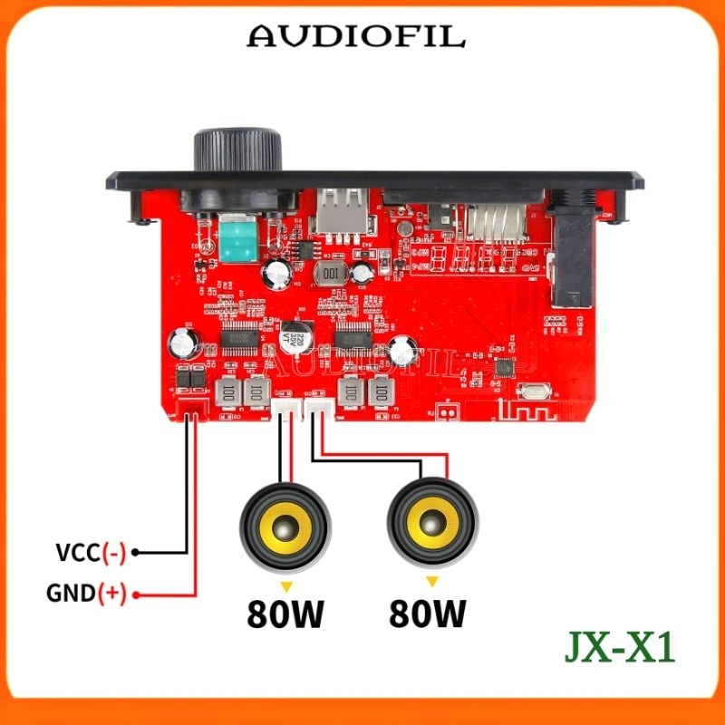 Modul Mp3 Class D 160W Bluetooth Karaoke Microohone Echo Car Mp3 Player