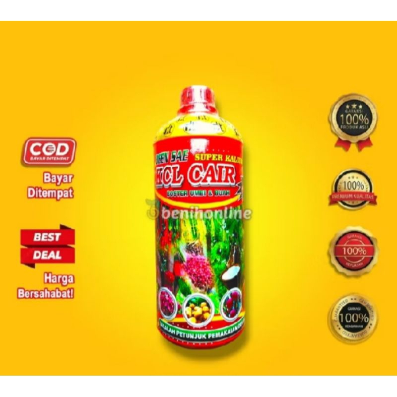 KCL CAIR BEEN SAE (Plus ZPT & BORON) Super kalium BOSTER UMBI & BUAH