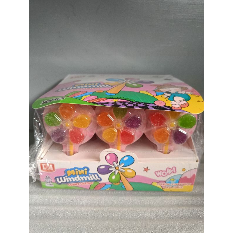 

DSM - Gummy Lollipop Windmill Box isi 30 pcs