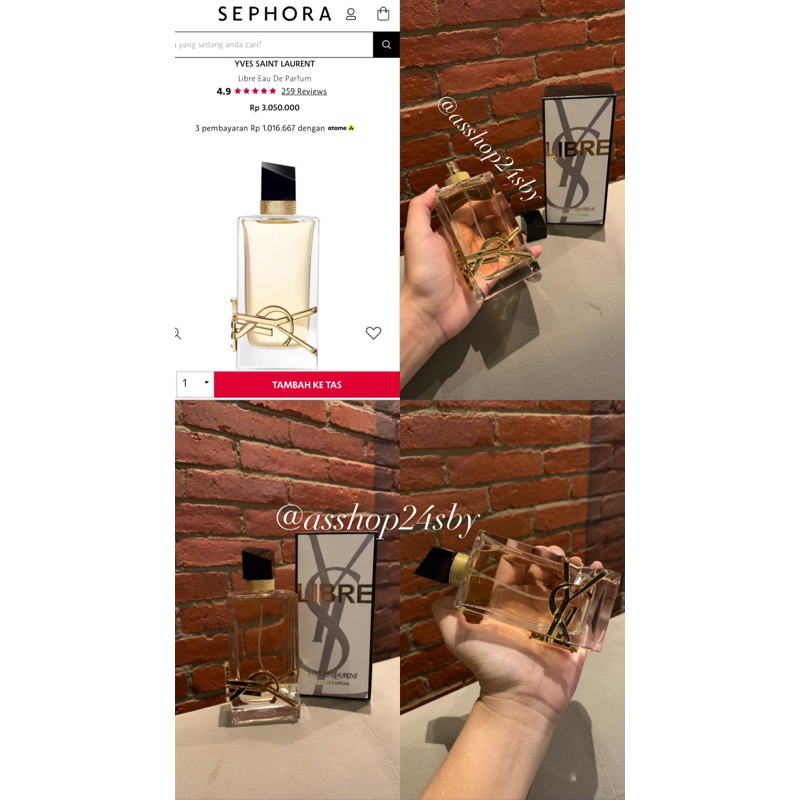 READY PARFUM Y LIBRE / PEWANGI PARFUM ORI / PARFUM WANITA / PARFUM MURAH / PARFUM TAHAN LAMA / MINYA