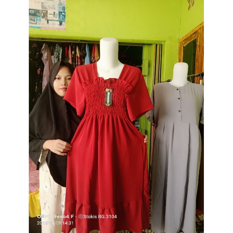 Dress semoke cringkel