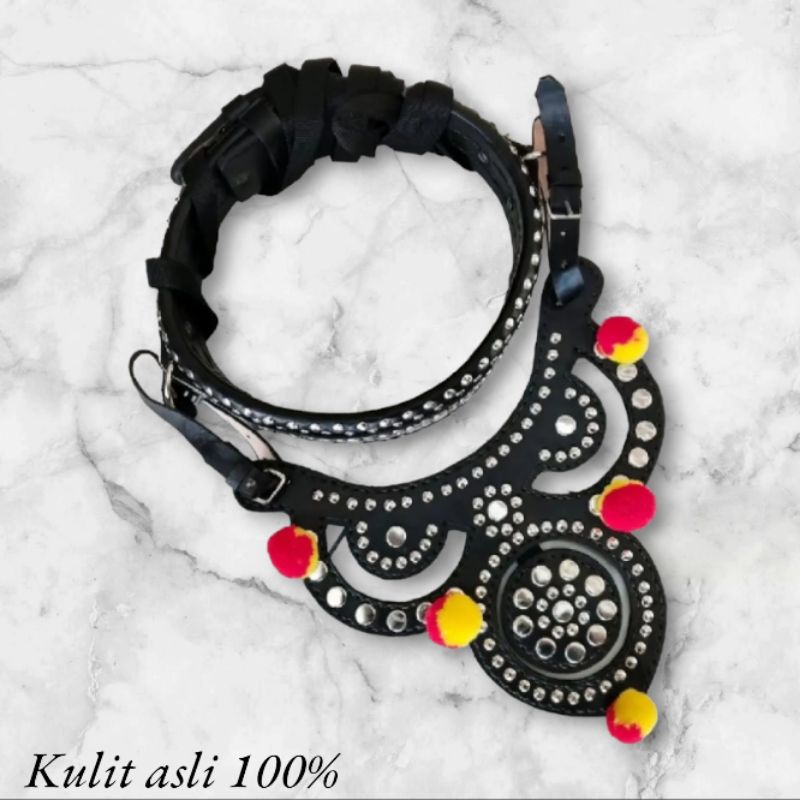 Gongseng domba garut full kulit sapi asli full original leather