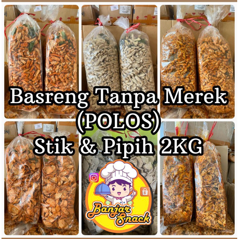 

2kg (1ball) Basreng Stik - Pipih Berat 2kg Dari Pabrik