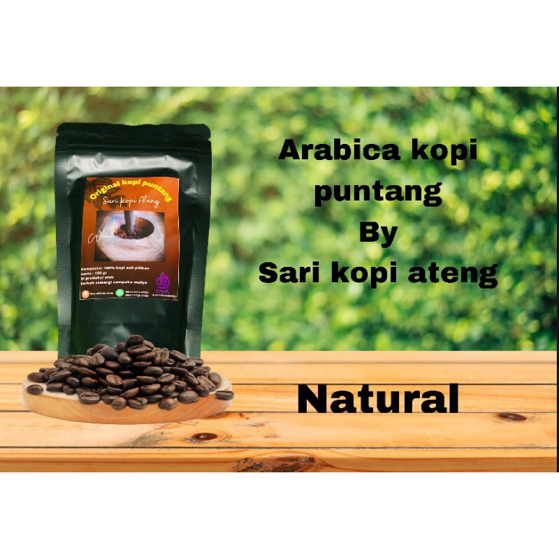 

arabika kopi puntang by Sari kopi ateng natural(100gr)