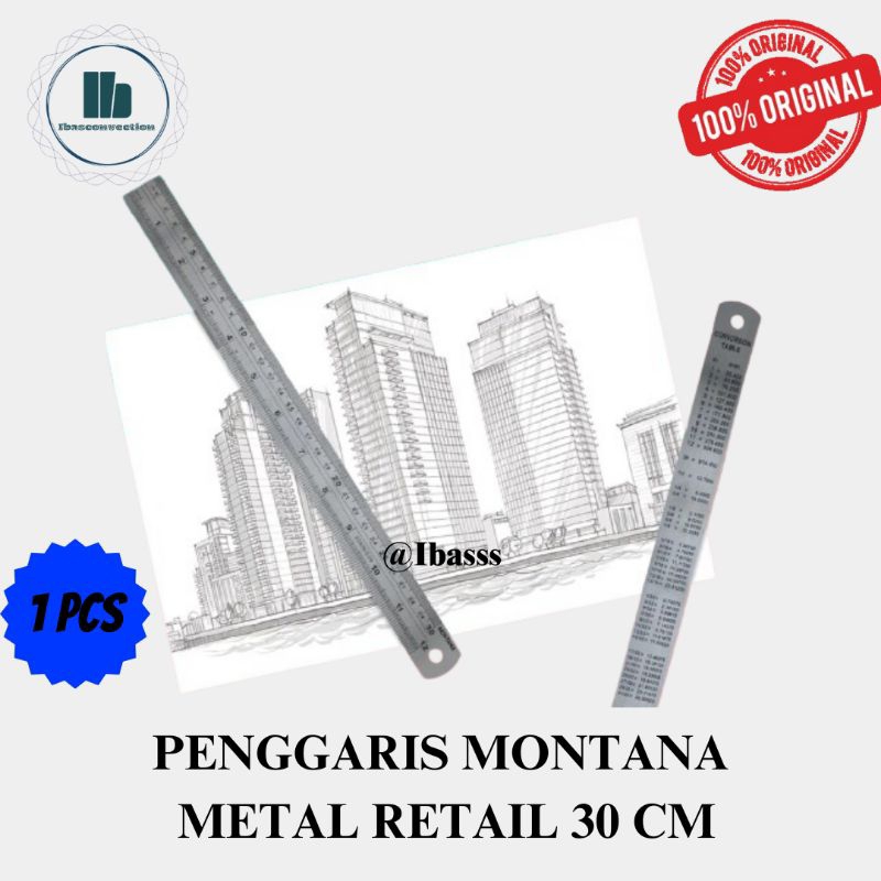 

MONTANA RULES / PENGGARIS MONTANA 30 cm METAL RT-30 S
