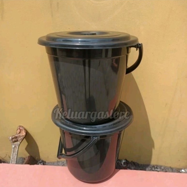 Maxi Promo ember timba hitam 3 galon  tutup 11 liter tasyukuran  air slametan  syukuran  hajatan