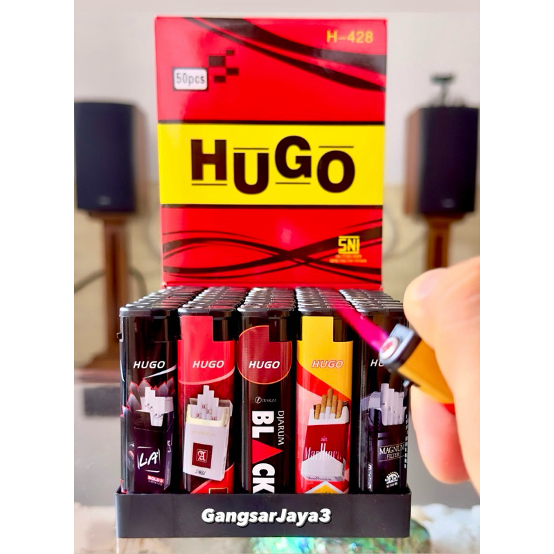 korek bara HUGO bisa isi ulang 50pc