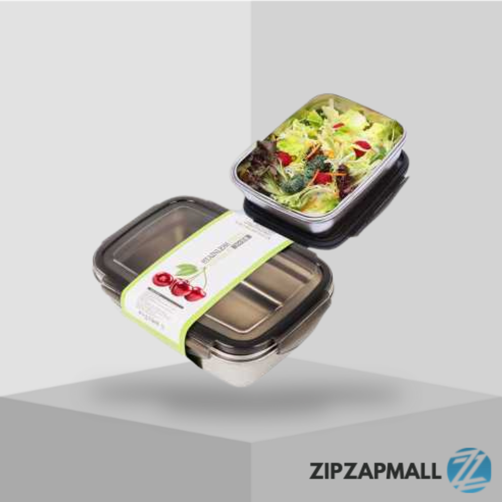 Kotak Makan Anti Tumpah Lunch Box Stainless Steel 304 / Tempat Kotak Wadah Bekal Makan Lunch Box Sus
