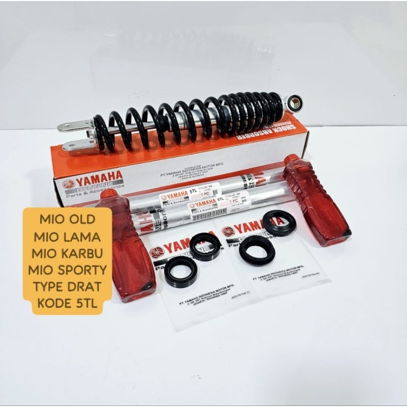 PAKET AS SHOCK DEPAN MIO OLD MIO LAMA MIO SPORT MIO KARBU SET SHOCK BREAKER SEAL OIL SOK YAMAHA 5TL 