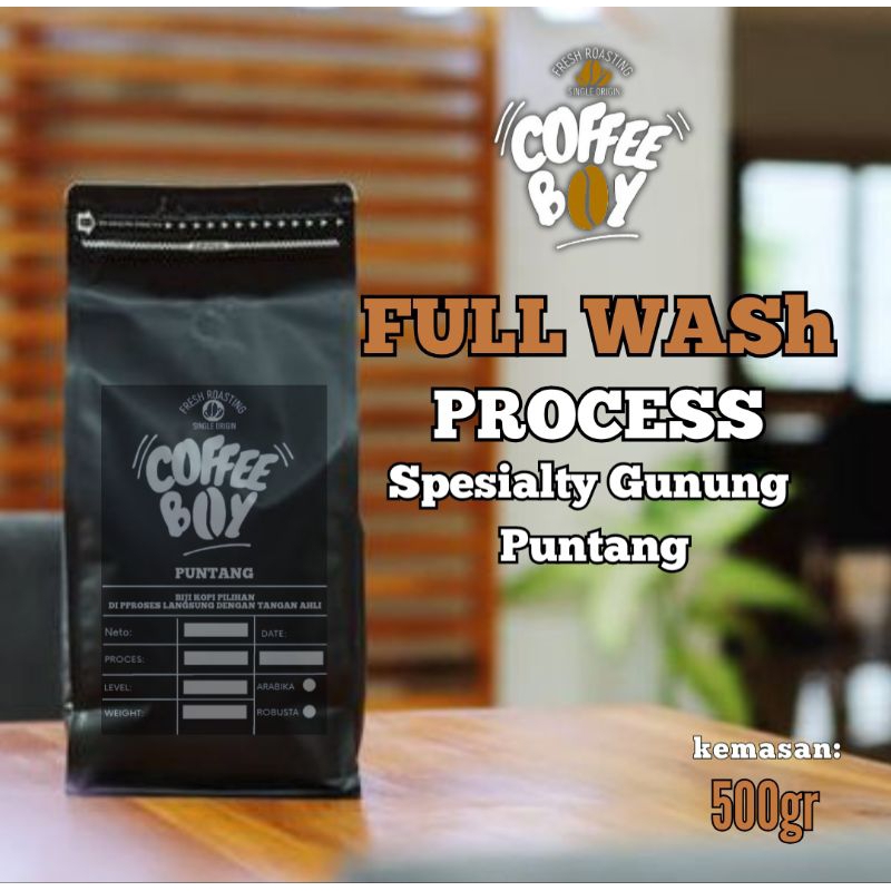 

FULLWASH PROCESS SPECIALTY GUNUNG PUNTANG KEMASAN 500gr