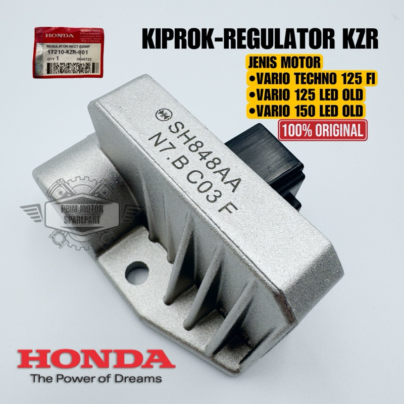 ORIGINAL KIPROK REGULATOR KZR VARIO TECHNO 125 FI, VARIO 150 LED OLD, VARIO 125 LED OLD KUALITAS 100