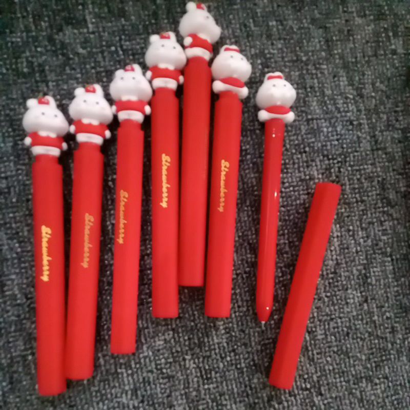 

pen jel motif rabit strawberry