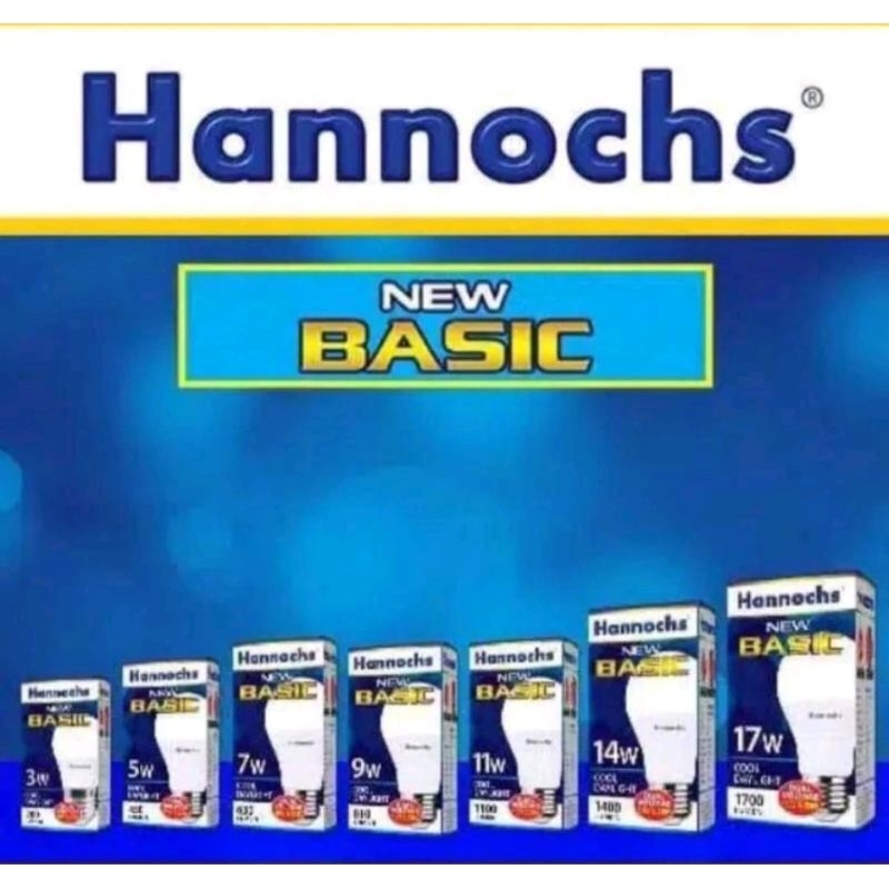Lampu LED Hannochs NEW BASIC 3 Watt, 5 Watt, 7 Watt, 9 Watt