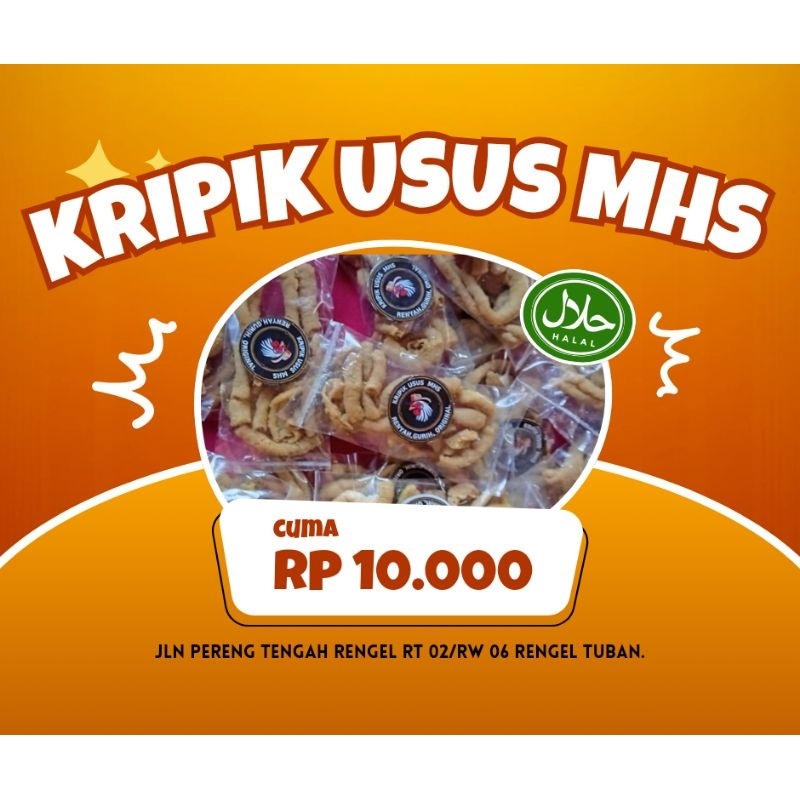 

KRIPIK USUS kemasan Ekonomis 10k