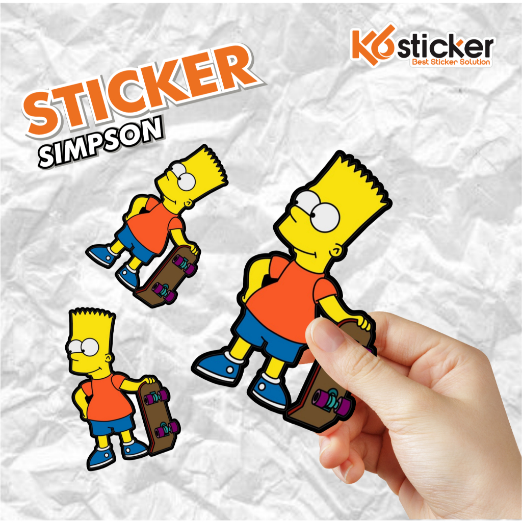 

stiker distro logo the simpson