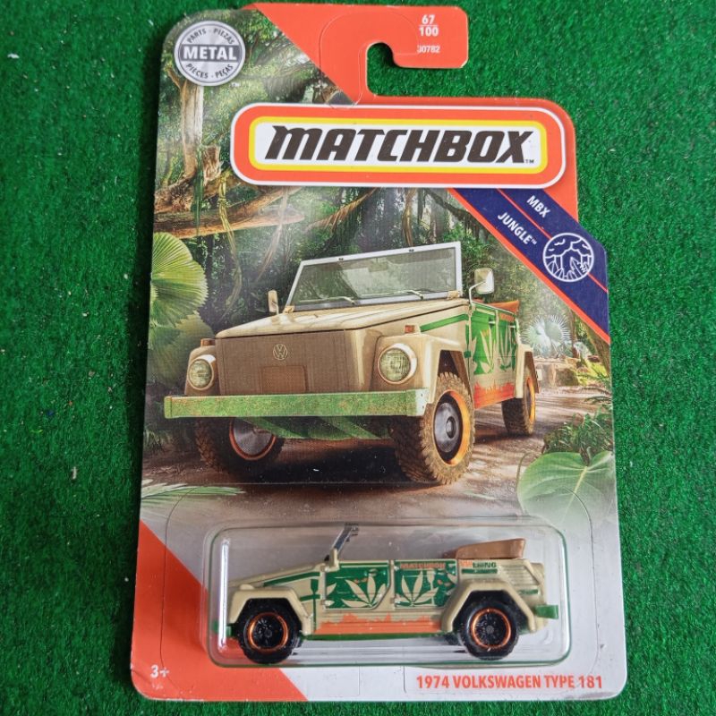matchbox mbx 1974 Volkswagen vw type 181 camat jungle hutan hijau green adventure
