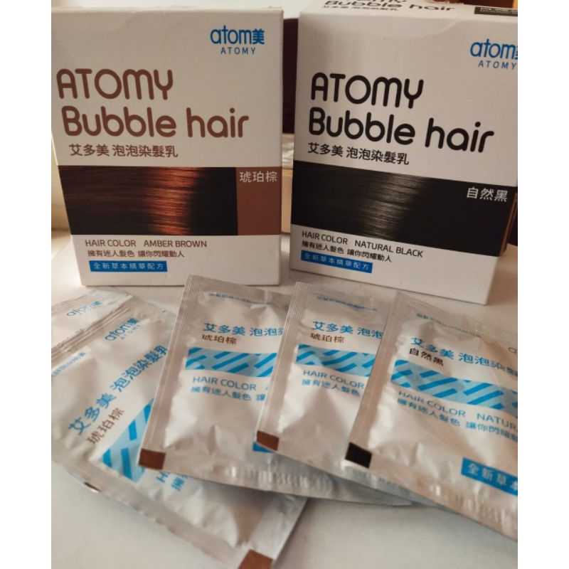 shampo rambut uban ATOM per sachet