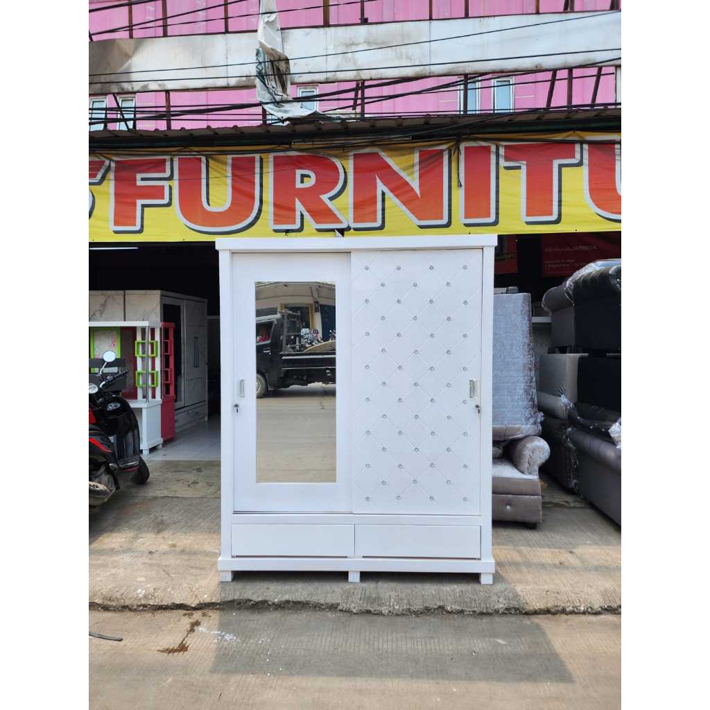 LEMARI 2 PINTU JUMBO / LEMARI 2 PINTU KANCING / LEMARI MEWAH
