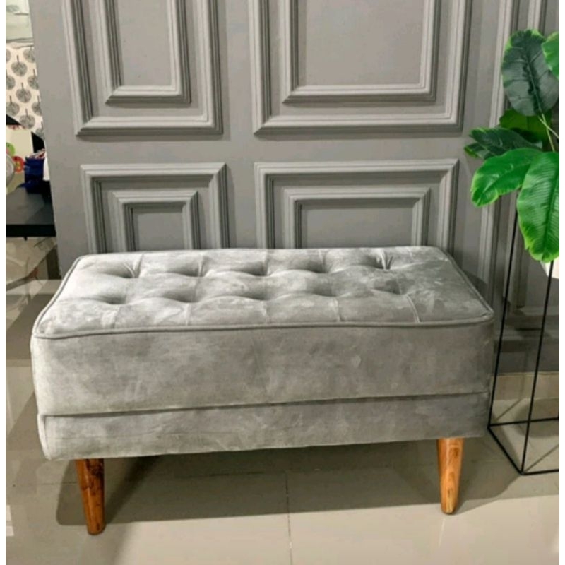 Kursi Sofa Stool Panjang Minimalis Modern Fazaira Furniture