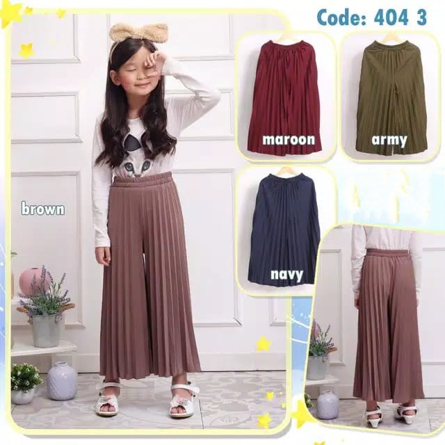 KULOT ANAK PLISKET PREMIUM ANAK TANGGUNG CELANA PANJANG PLISKET HYGET ANAK / Kulot Plisket Anak Tang