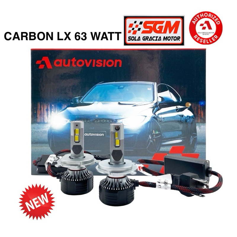 LED Autovision Carbon LX (63W) H4 / H11 / HB3 / H7 / H1 / H1R2 -Canbus.