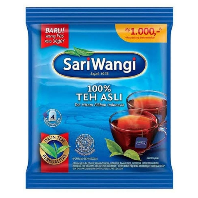 

[ 1-6 sachet ] Teh celup sariwangi renteng sachetan