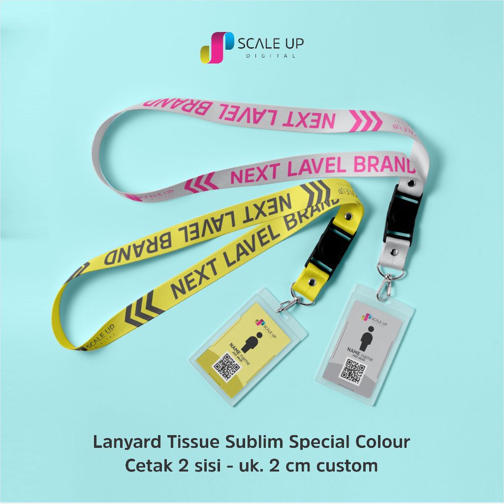 

Lanyard Tissue Sublim Special Colour Cetak 2 sisi - uk. 2 cm custom