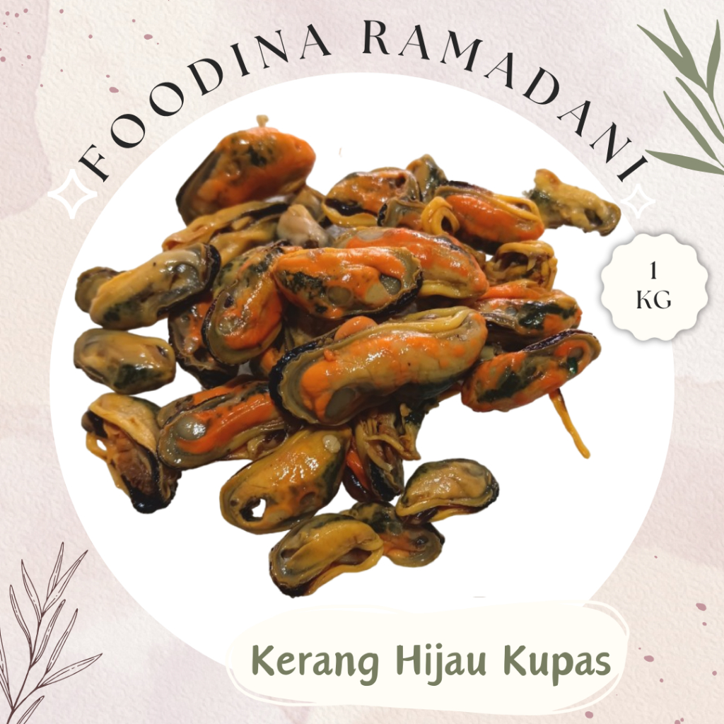 

KERANG HIJAU Kupas - Scallop Fresh [ Berat 1.000gr ] Harga Per KG