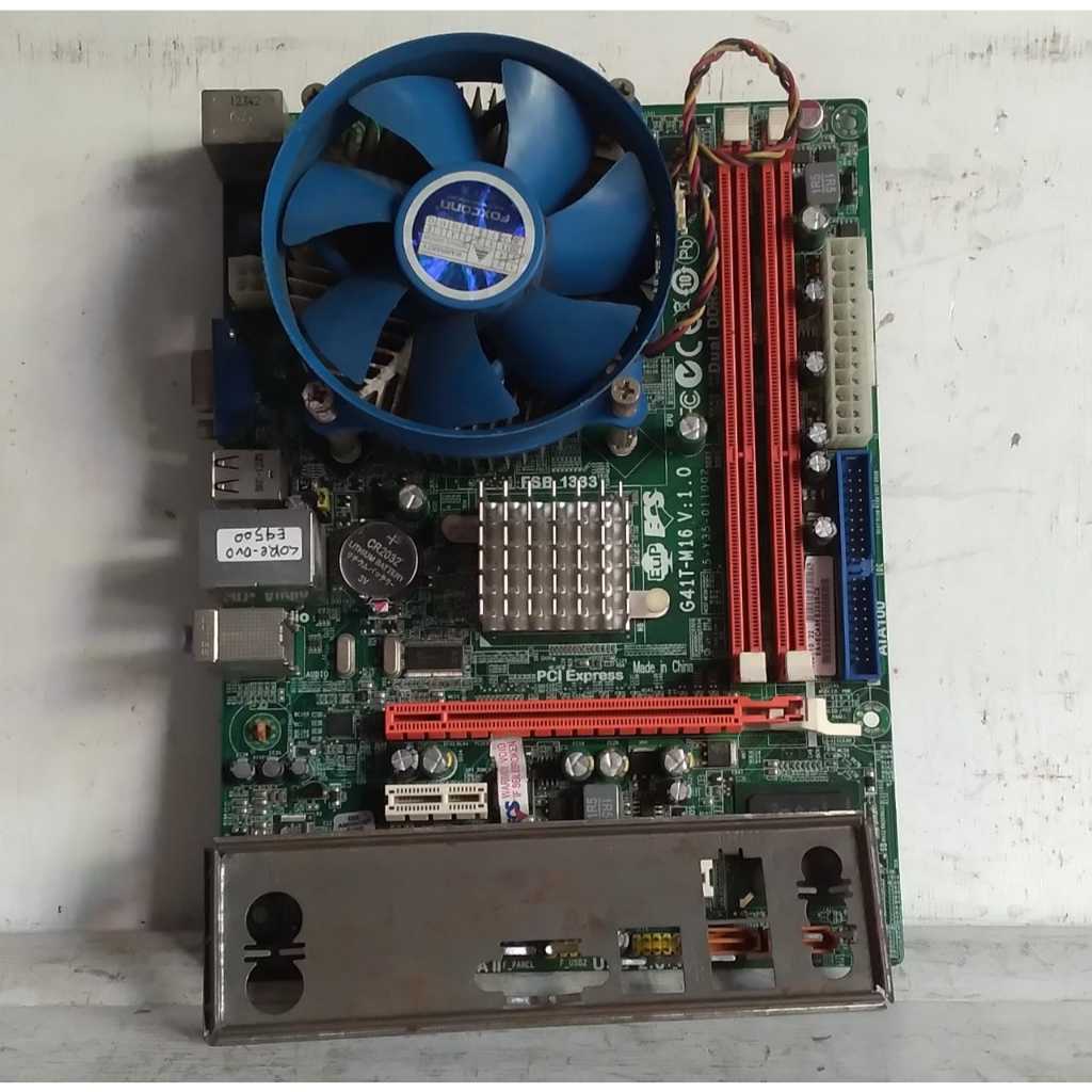 Motherboard ECS MODEL G41T-M16 dan processor CORE DUO E4500