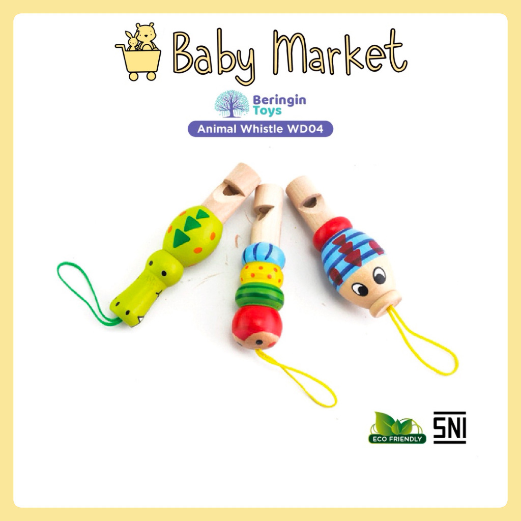 Beringin Toys Mainan Edukasi - Animal Whistle / Mainan Anak / Mainan Peluit / Peluit Anak / Peluit K