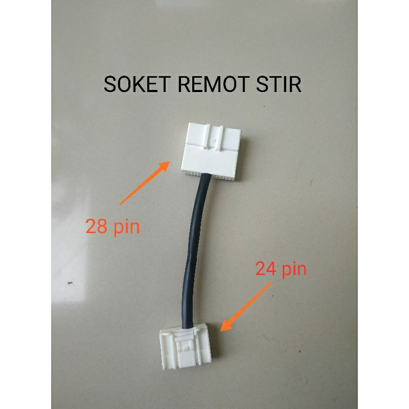 SOKET REMOT STIR HEAD UNIT TOYOTA/DAIHATSU 24 PIN KE 28 PIN ORIGIINAL
