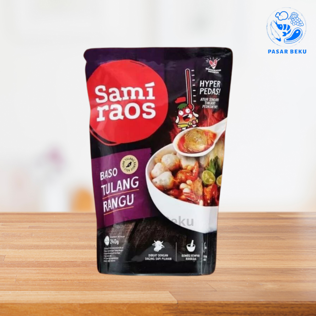 

Sami Raos Baso Tulang Rangu 240gr Seblak Pasar Beku Padang