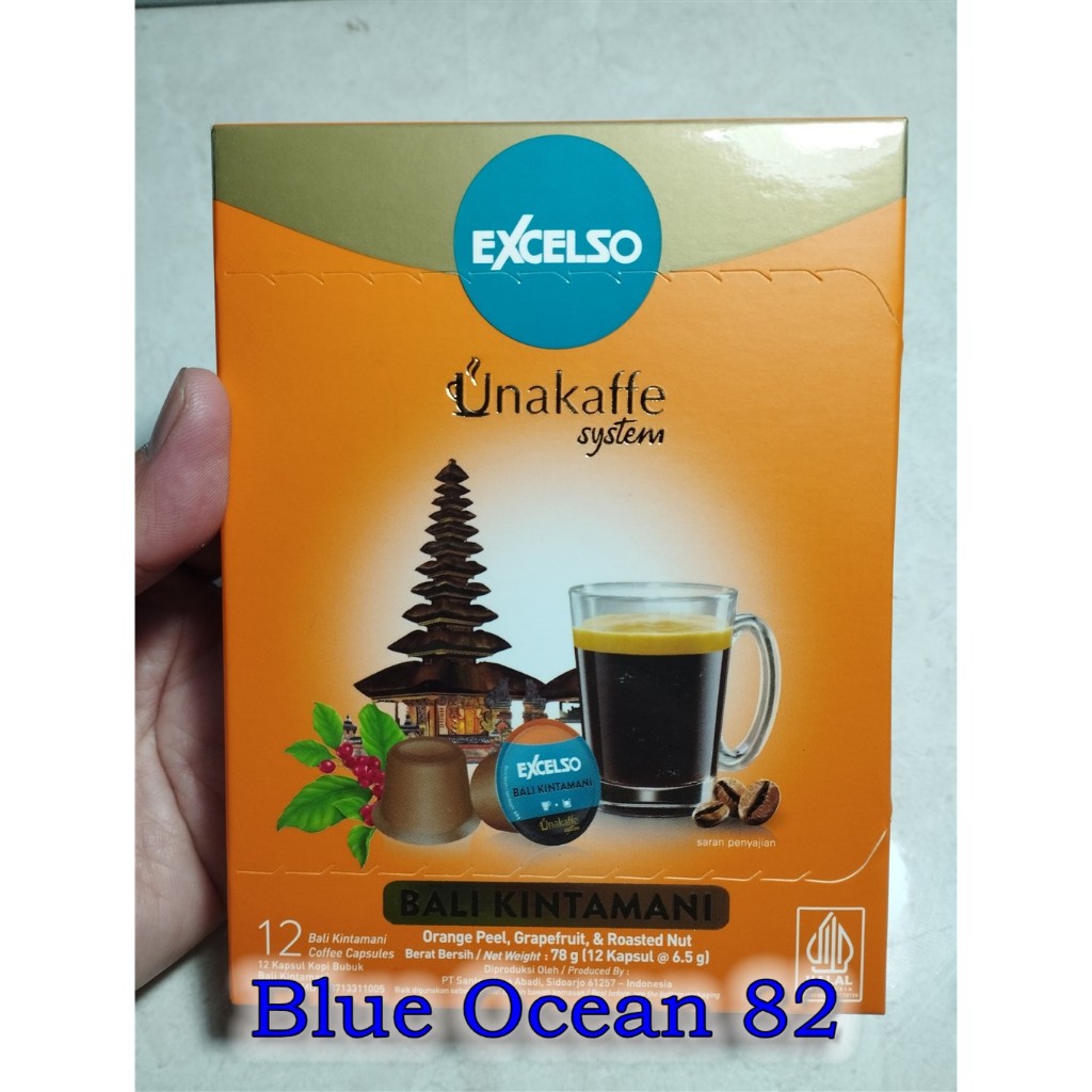 

1 Pack Coffee - Kapsul Kopi Excelso Unakaffe Capsule System Unacafe Unakafe Unnakafe isi 12 pcs - Bisa pilih Robusta Gold - Arabica Gold - Cafetiero - Espresso - Toraja - Mandheling - Flores - Luwak