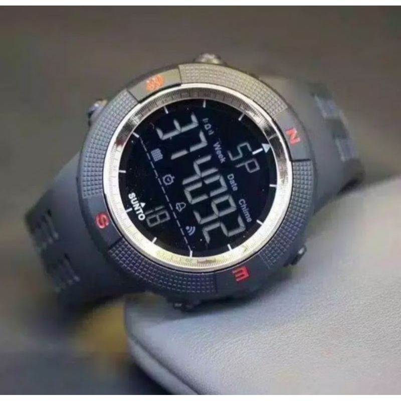 JAM TANGAN PRIA SUNTO LIST STRAP RUBBER DIGITAL ANTI AIR