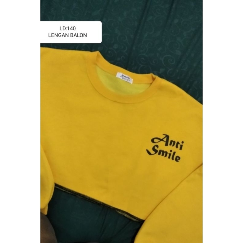 (NEW) BAJU CROP OVERSIZE LENGAN BALON