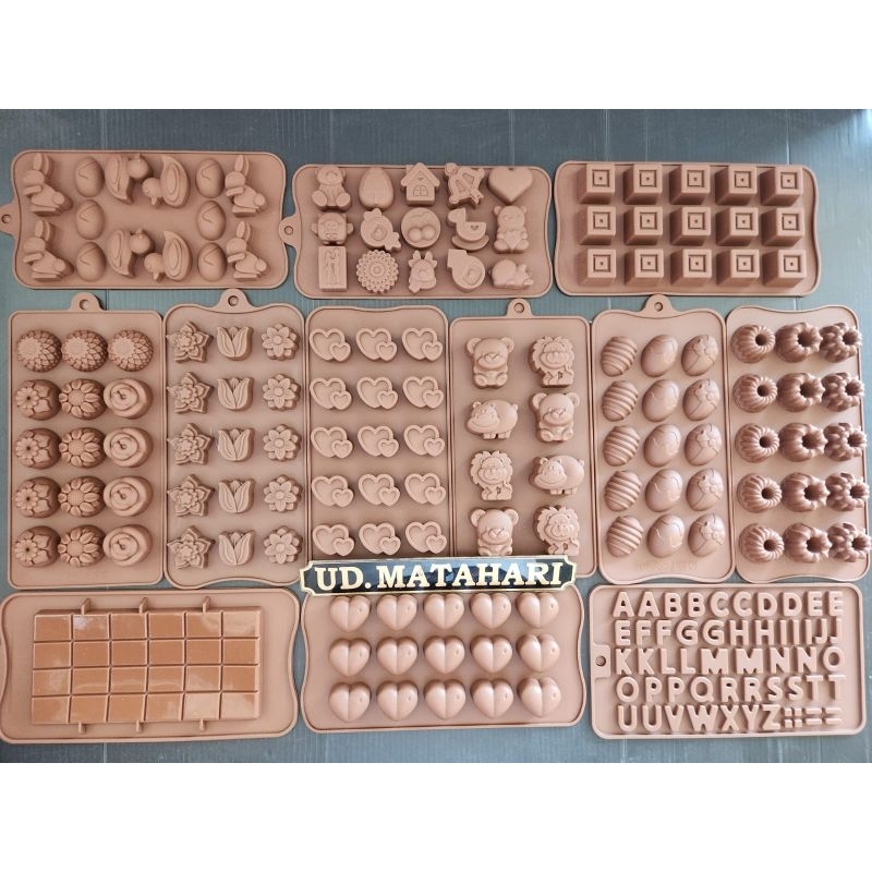 Cetakan Silikon/Silicon Puding/Silicone Karakter/Cetakan Puding/Cetakan Silicone Coklat